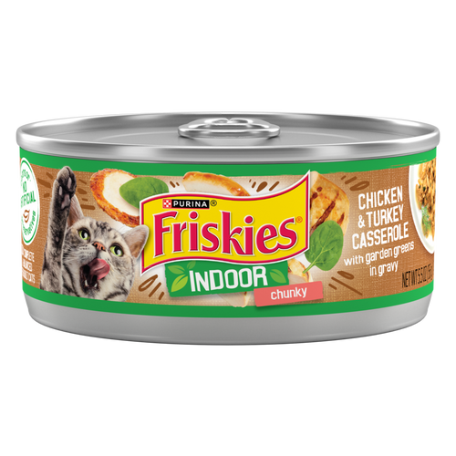 Friskies Indoor Chunky Chicken and Turkey Casserole Wet Cat Food