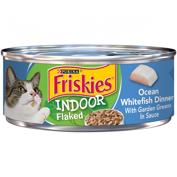 Friskies Selects Indoor Flaked Ocean Whitefish Canned Cat Food