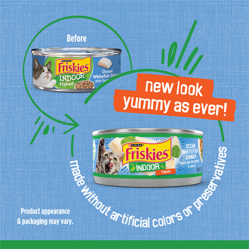 Friskies Indoor Flaked Ocean Whitefish Wet Cat Food