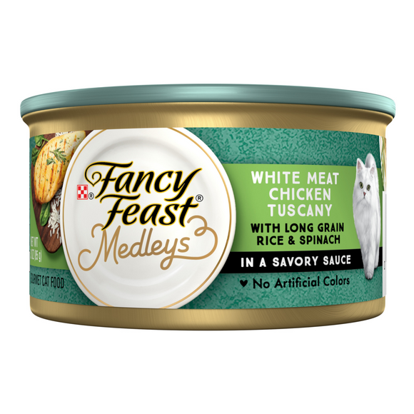 Fancy Feast Elegant Medleys White Meat Chicken Tuscany Canned Cat Food