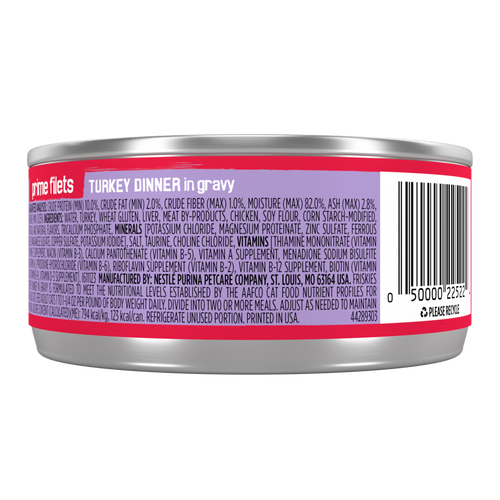 Friskies Prime Filets Turkey Dinner in Gravy Wet Cat Food