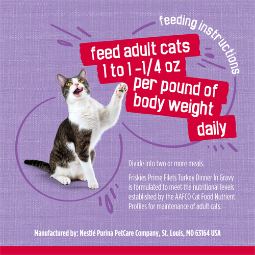 Friskies Prime Filets Turkey Dinner in Gravy Wet Cat Food
