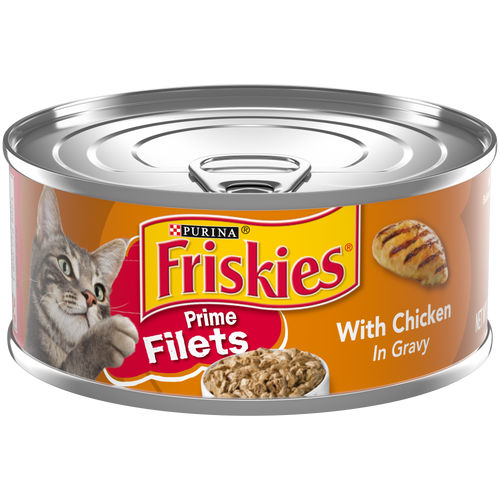 Friskies Prime Filets With Chicken In Gravy Canned Cat Food