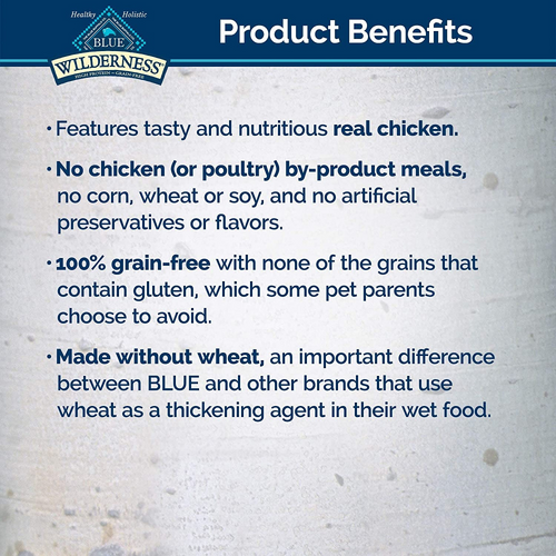 Blue Buffalo Wilderness High-Protein Grain-Free Adult Chicken Recipe Canned Cat Food