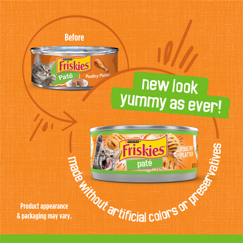 Friskies Pate Poultry Platter Canned Cat Food