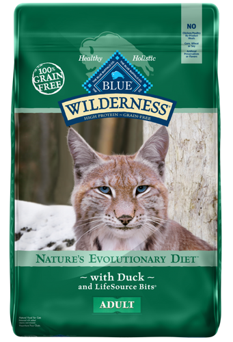 Blue Buffalo Wilderness High-Protein Grain-Free Adult Duck Recipe Dry Cat Food