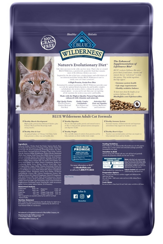 Blue Buffalo Wilderness High-Protein Grain-Free Adult Chicken Recipe Dry Cat Food