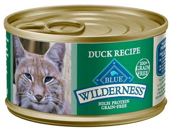 Blue Buffalo Wilderness High-Protein Grain-Free Adult Duck Recipe Canned Cat Food