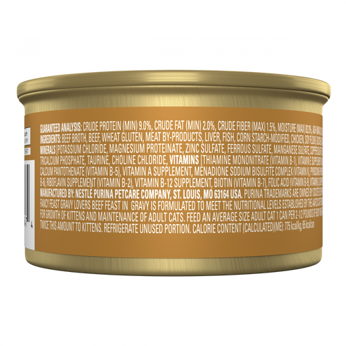 Fancy Feast Gravy Lover Beef Wet Cat Food