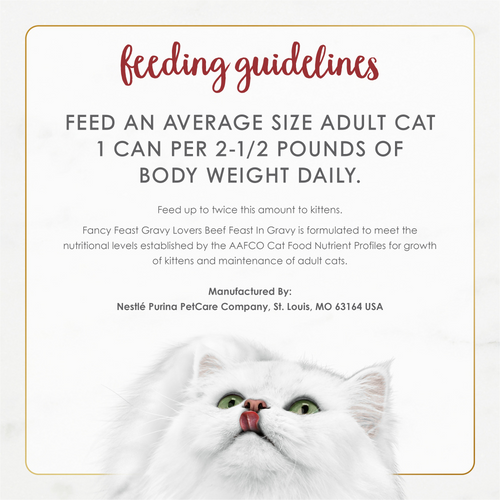 Fancy Feast Gravy Lover Beef Wet Cat Food
