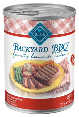 Blue Buffalo Family Favorite Recipes Backyard BBQ Canned Dog Food