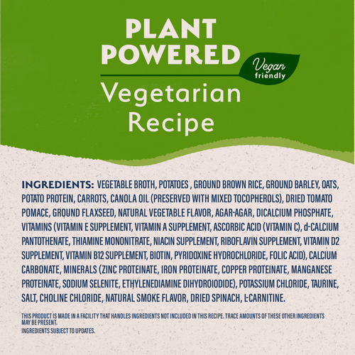 Natural Balance Limited Ingredient Wet Dog Food, Vegetarian Recipe