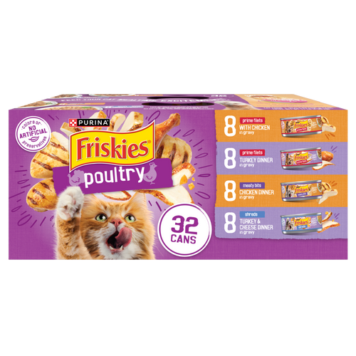 Purina Friskies Poultry with Gravy Variety Pack Wet Cat Food