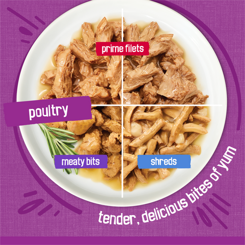 Purina Friskies Poultry with Gravy Variety Pack Wet Cat Food