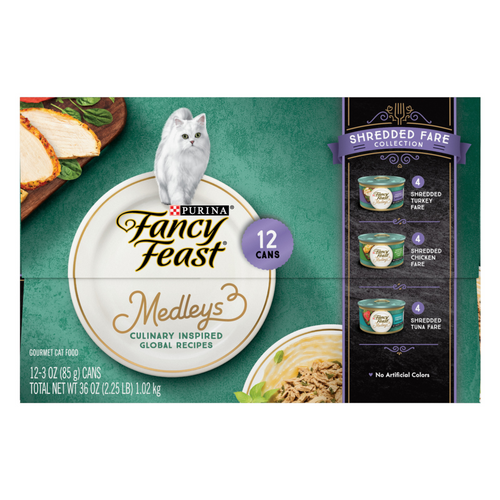 Fancy Feast Elegant Medleys Shredded Variety Pack Wet Cat Food