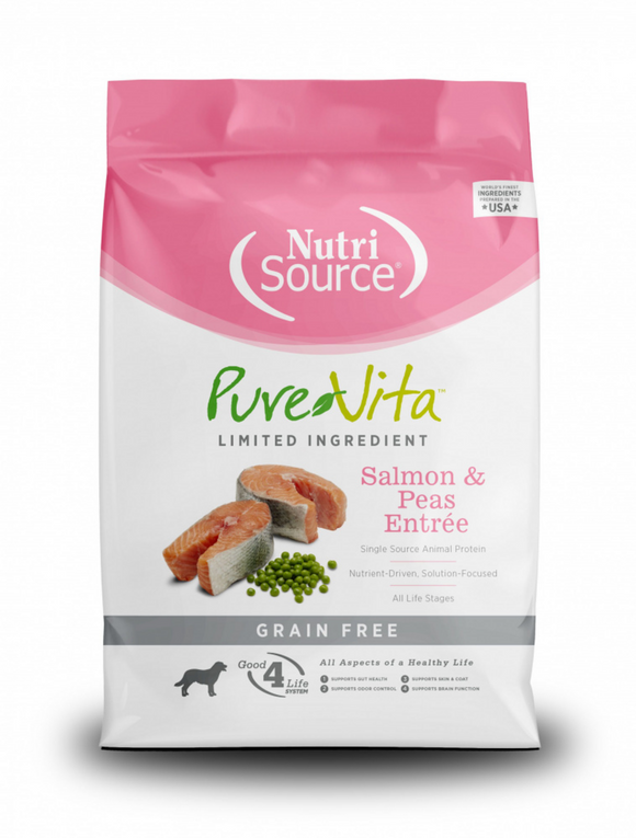 PureVita Grain Free Salmon & Pea Entree Formula Dry Dog Food