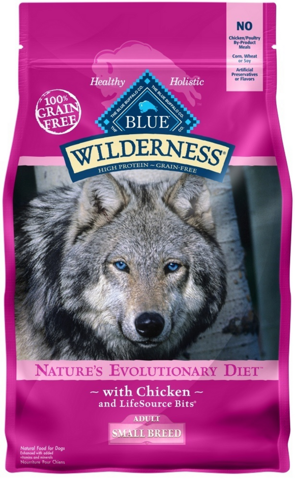 Blue Buffalo Wilderness Grain Free High Protein Chicken Recipe Adult Small Breed Dry Dog Food