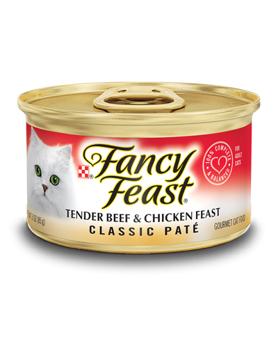 Fancy Feast Classic Pate Beef and Chicken Wet Cat Food
