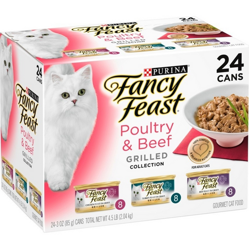 Fancy Feast Grilled Poultry and Beef Feast Variety Pack Canned Cat Food