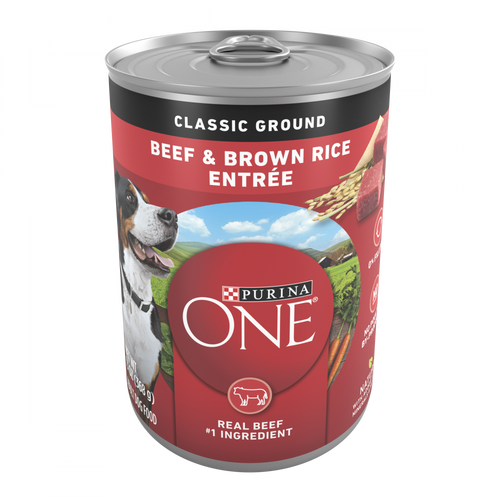 One Beef and Brown Rice Wet Dog Food