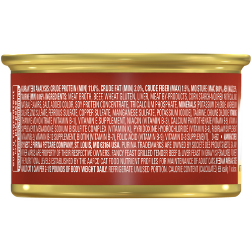 Fancy Feast Grilled Beef and Liver Canned Cat Food