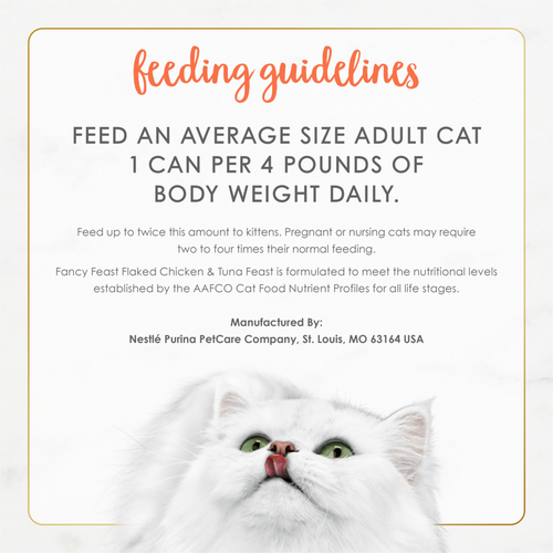 Fancy Feast Flaked Chicken and Tuna Wet Cat Food