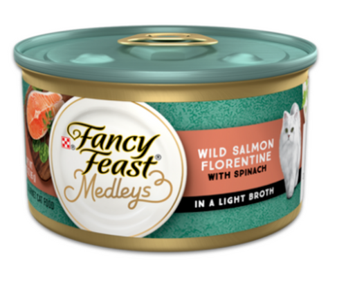 Fancy Feast Medleys Wild Salmon Florentine Wet Cat Food