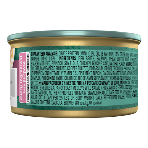 Fancy Feast Elegant Medleys Salmon Primavera Canned Cat Food