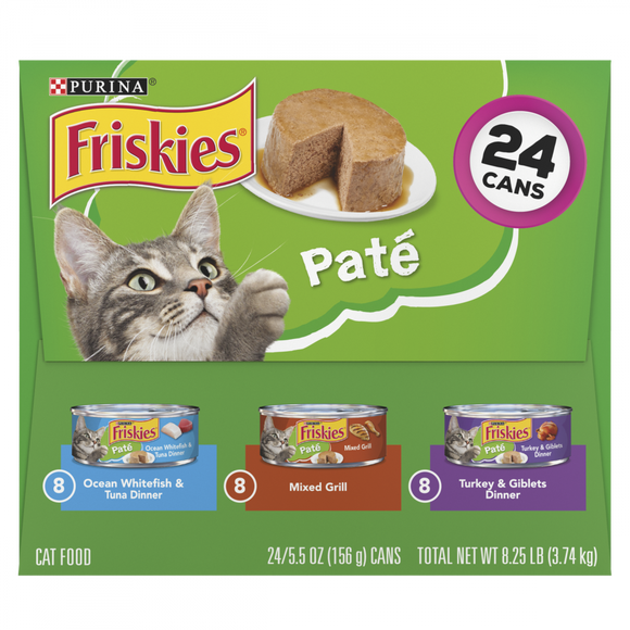 Friskies Classic Pate Variety Pack Canned Cat Food