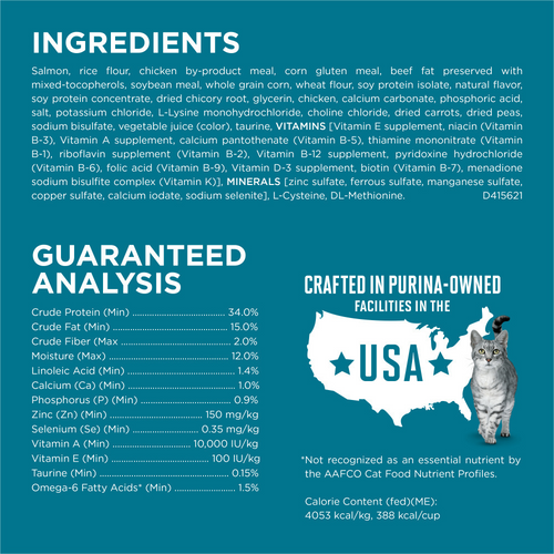 One Tender Selects Blend Real Salmon Dry Cat Food