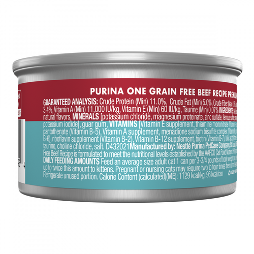 One Grain Free Premium Pate Beef Wet Cat Food