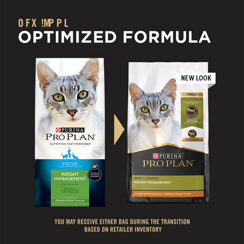 Purina Pro Plan Focus Weight Management Chicken & Rice Formula Dry Cat Food