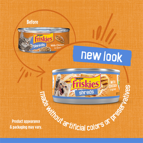 Friskies Savory Shreds Chicken in Gravy Wet Cat Food