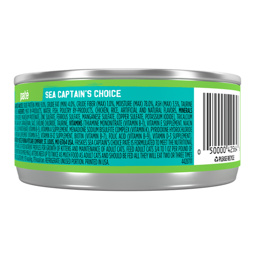 Friskies Pate Sea Captains Choice Wet Cat Food