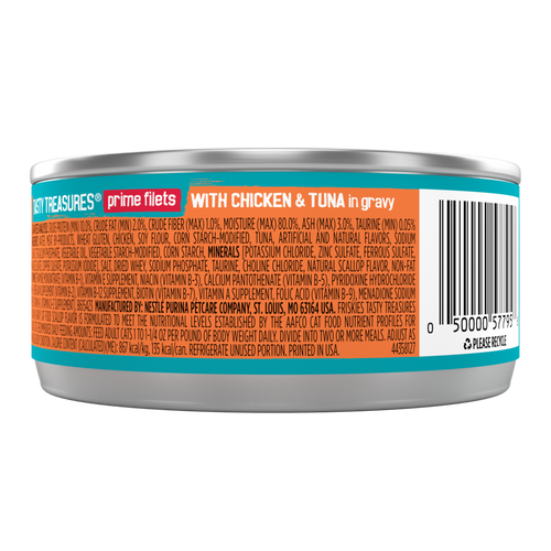 Friskies Tasty Treasures Gravy Chicken Tuna and Scallop Wet Cat Food