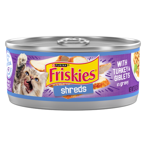Friskies Savory Shreds Turkey and Giblets Wet Cat Food