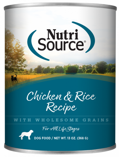 NutriSource Adult Chicken & Rice Canned Dog Food