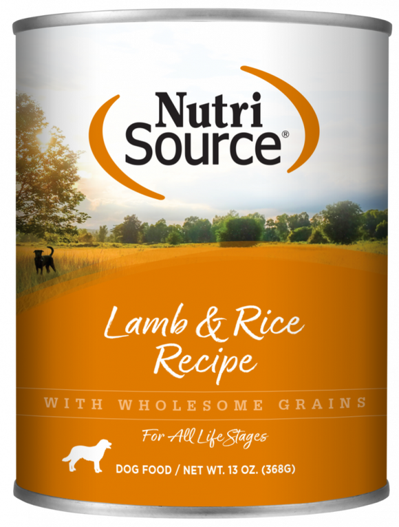 NutriSource Adult Lamb & Rice Canned Dog Food