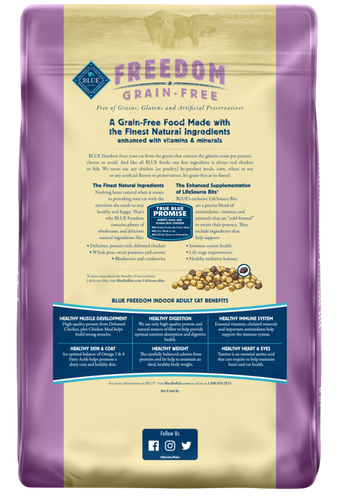 Blue Buffalo Freedom Grain-Free Indoor Adult Chicken Recipe Dry Cat Food