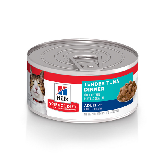 Hill's Science Diet Adult 7+ Tender Tuna Dinner Canned Cat Food