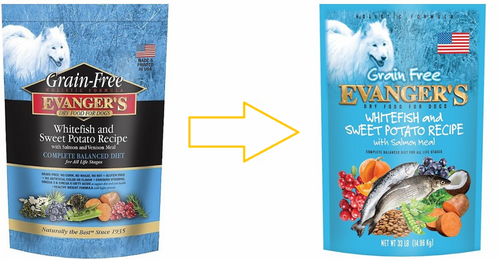 Evanger's Grain Free Whitefish, Sweet Potato and Salmon Dry Dog Food