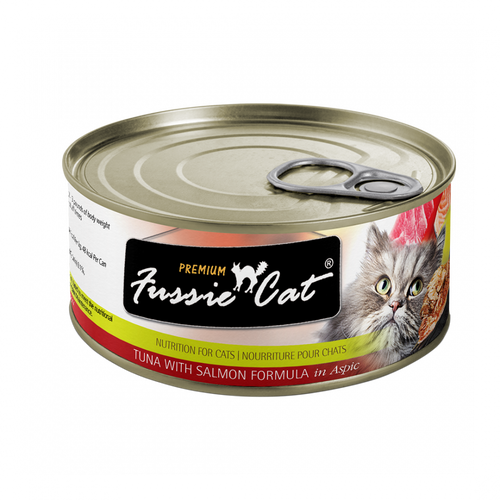 Fussie Cat Premium Tuna with Salmon Formula in Aspic Canned Food