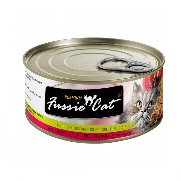 Fussie Cat Premium Tuna with Ocean Fish Formula in Aspic Canned Food