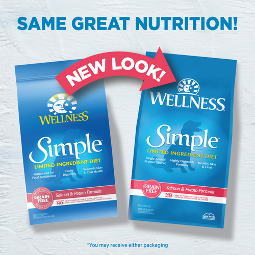 Wellness Simple Grain Free Natural Limited Ingredient Diet Salmon and Potato Recipe Dry Dog Food