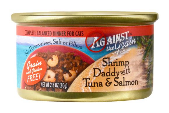 Against the Grain Shrimp Daddy with Tuna and Salmon Canned Cat Food