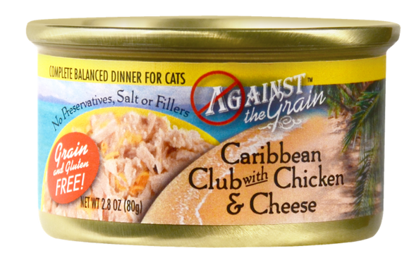 Against the Grain Caribbean Club with Chicken and Cheese Canned Cat Food