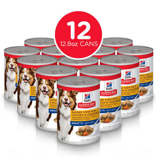 Hill's Science Diet Adult 7+ Savory Stew with Chicken & Vegetables Canned Dog Food