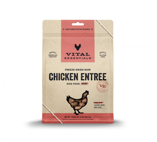 Vital Essentials Chicken Nibblets Freeze Dried Dog Food