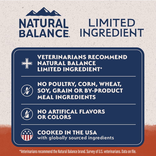 Natural Balance Limited Ingredient Grain Free Dry Dog Food for Small Breeds, Salmon & Sweet Potato