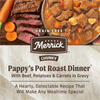 Merrick Chunky Grain Free Premium And Wholesome Canned Dog Food, Real Meat Pappys Pot Roast Dinner In Gravy